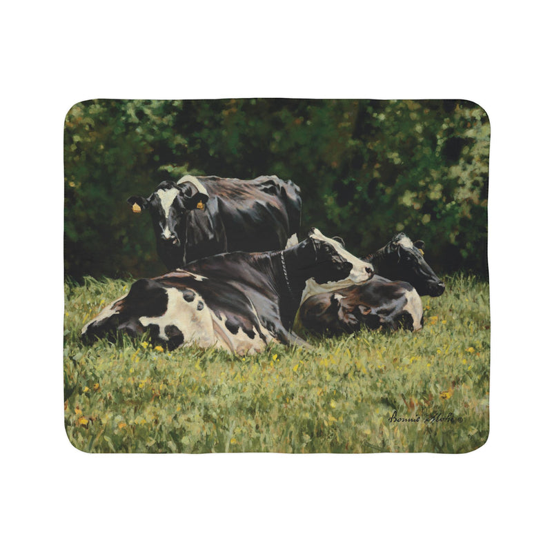 The Beautiful Cow Sherpa Fleece Blanket