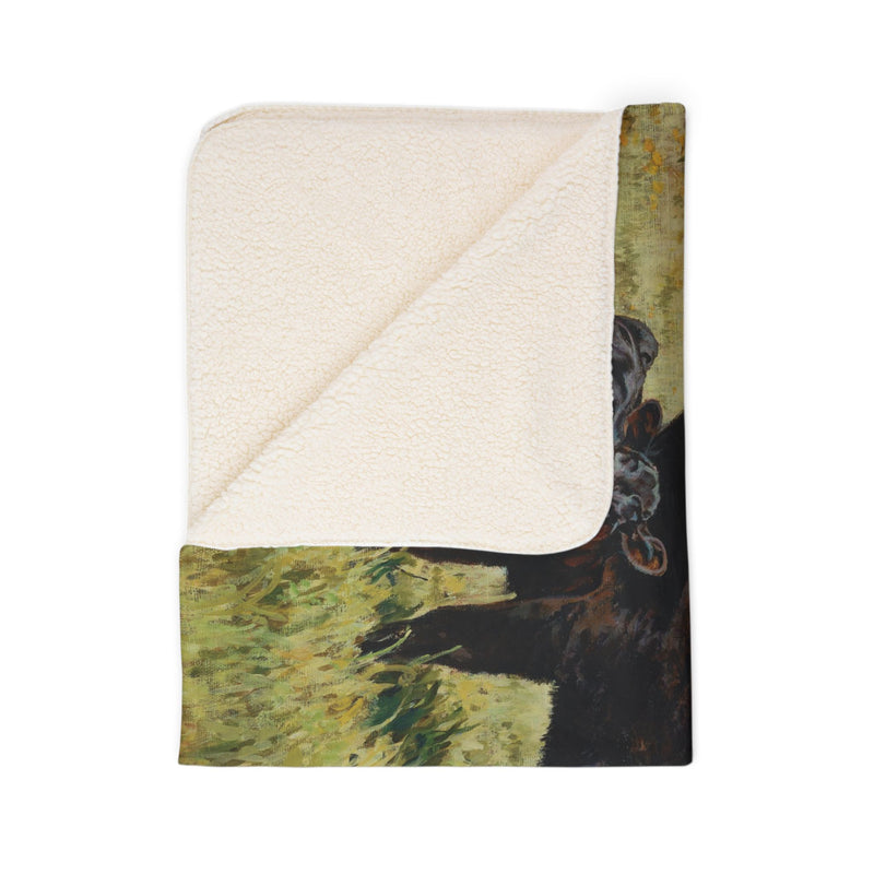 Black Beauties Sherpa Fleece Blanket