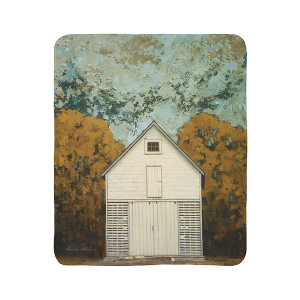 Autumn Corn Crib Sherpa Fleece Blanket