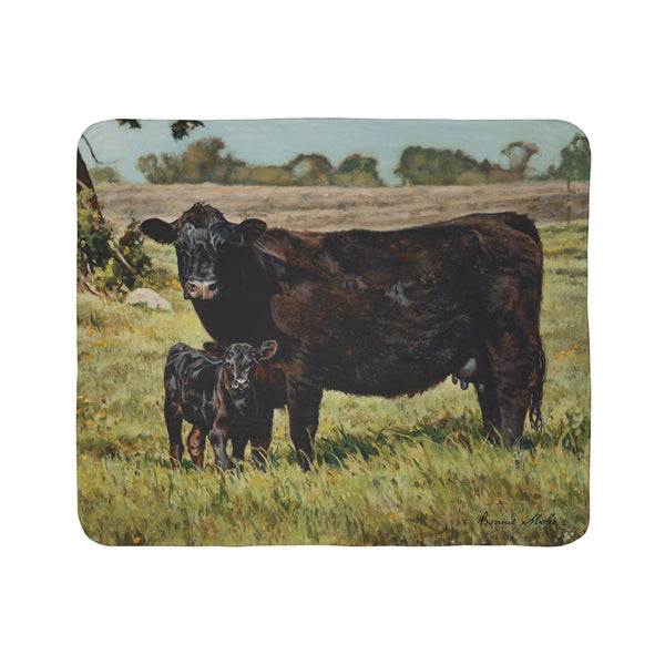 Black Beauties Sherpa Fleece Blanket